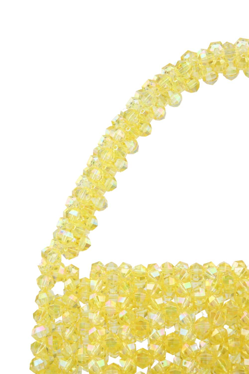 Ava Villain-Bite Boncuk Çanta Sarı-Omuz Çantası-5-Milagron.com