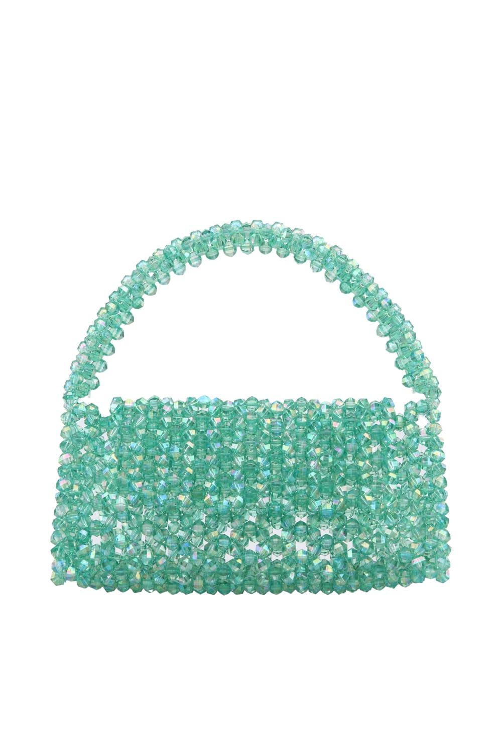Ava Villain-Bite Boncuk Çanta Yeşil-El Çantası-2-Milagron.com