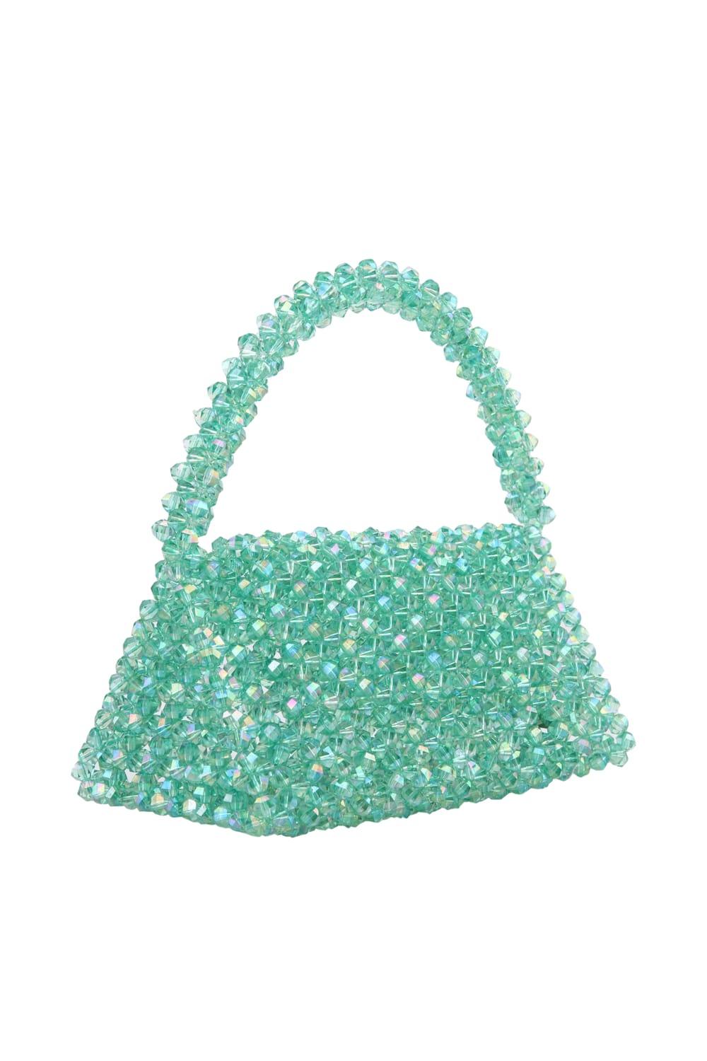 Ava Villain-Bite Boncuk Çanta Yeşil-El Çantası-3-Milagron.com