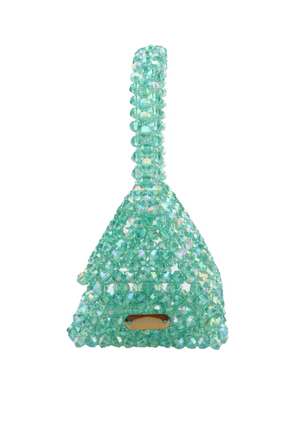 Ava Villain-Bite Boncuk Çanta Yeşil-El Çantası-4-Milagron.com