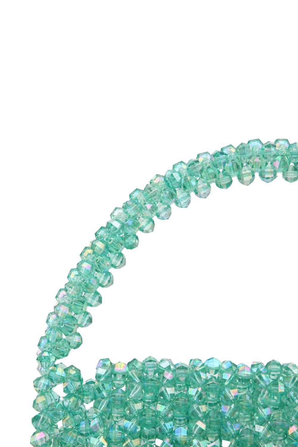 Ava Villain-Bite Boncuk Çanta Yeşil-El Çantası-5-Milagron.com