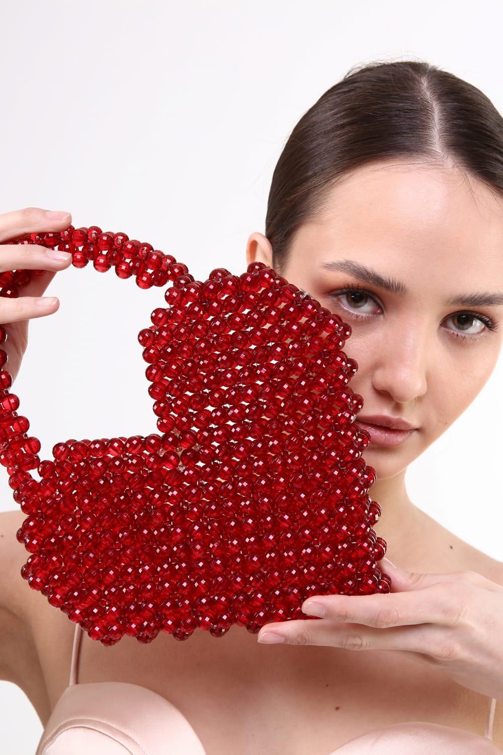 Ava Villain-Eros Kalp Boncuk Çanta-El Çantası-6-Milagron.com