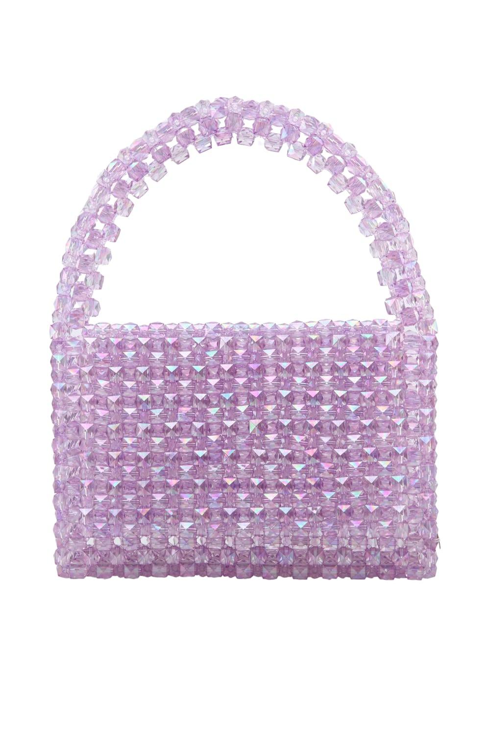 Ava Villain-Gleam Boncuk Çanta Mor-Omuz Çantası-1-Milagron.com
