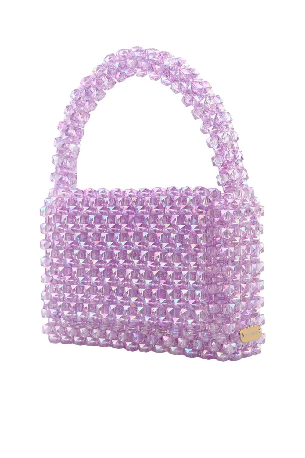 Ava Villain-Gleam Boncuk Çanta Mor-Omuz Çantası-2-Milagron.com