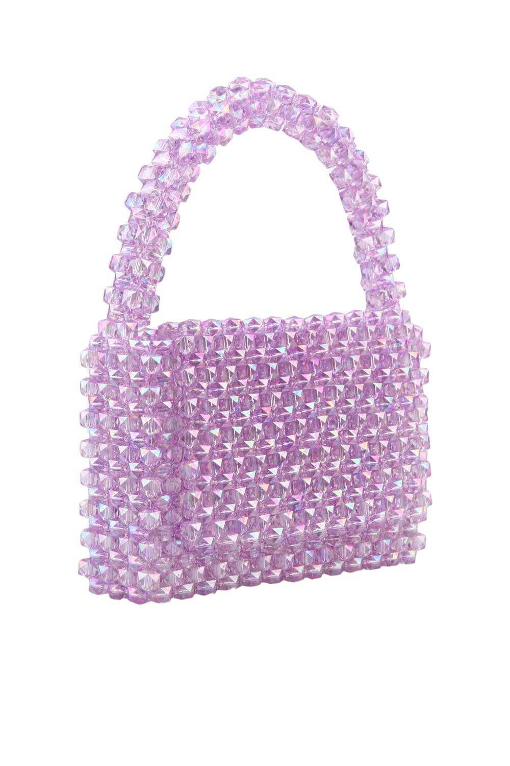 Ava Villain-Gleam Boncuk Çanta Mor-Omuz Çantası-3-Milagron.com