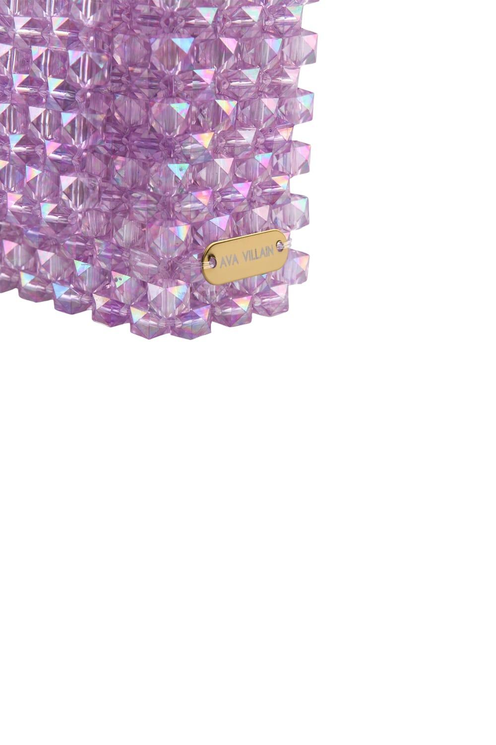 Ava Villain-Gleam Boncuk Çanta Mor-Omuz Çantası-4-Milagron.com