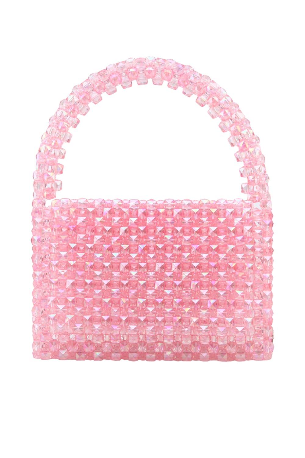 Ava Villain-Gleam Boncuk Çanta Pembe-El Çantası-1-Milagron.com