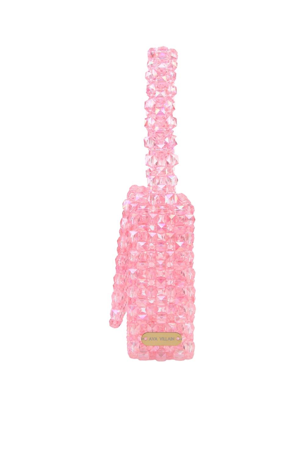 Ava Villain-Gleam Boncuk Çanta Pembe-El Çantası-3-Milagron.com