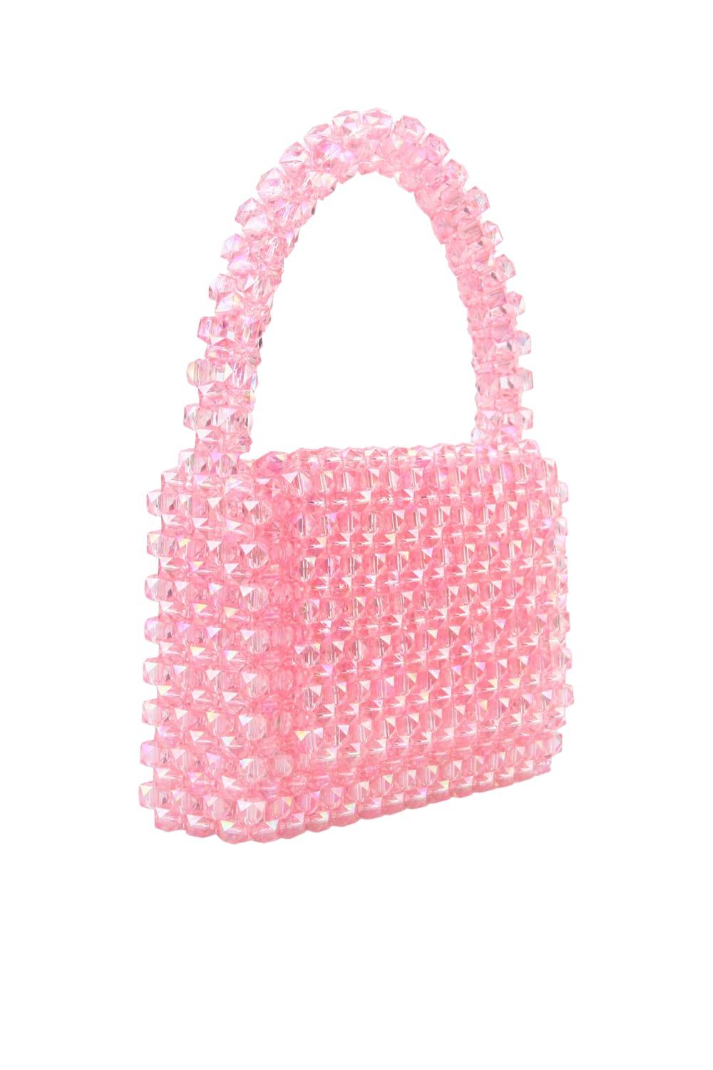 Ava Villain-Gleam Boncuk Çanta Pembe-El Çantası-4-Milagron.com