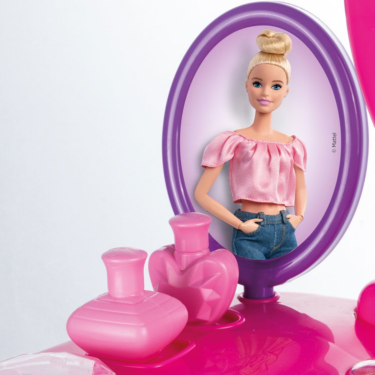 Barbie-Barbie Ayaklı Makyaj Masası Ve Sandalye Seti-Oyuncak-3-Milagron.com