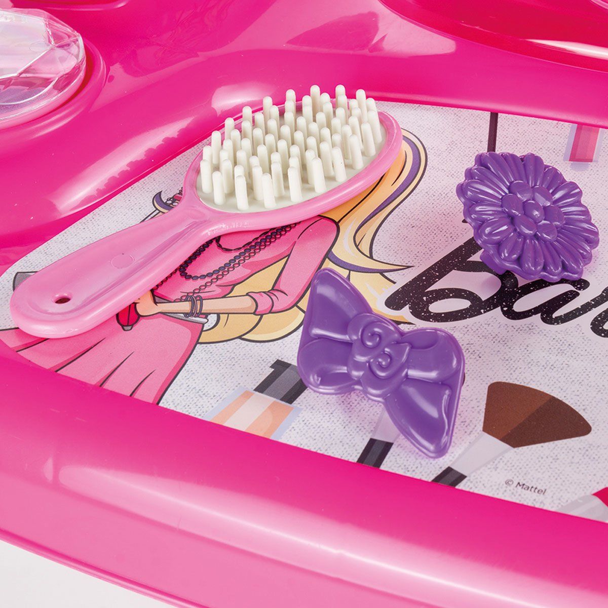 Barbie-Barbie Ayaklı Makyaj Masası Ve Sandalye Seti-Oyuncak-5-Milagron.com