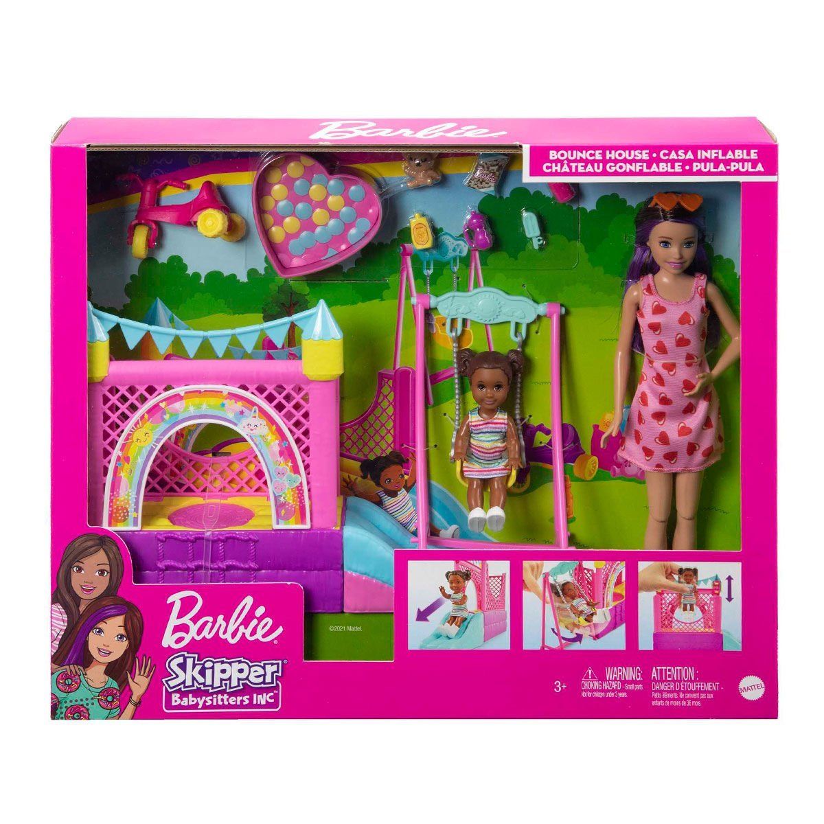 Barbie-Barbie Bebek Bakıcısı Skipper Oyun Evi Seti-Biriktirilebilir Oyuncaklar ve Setleri-1-Milagron.com