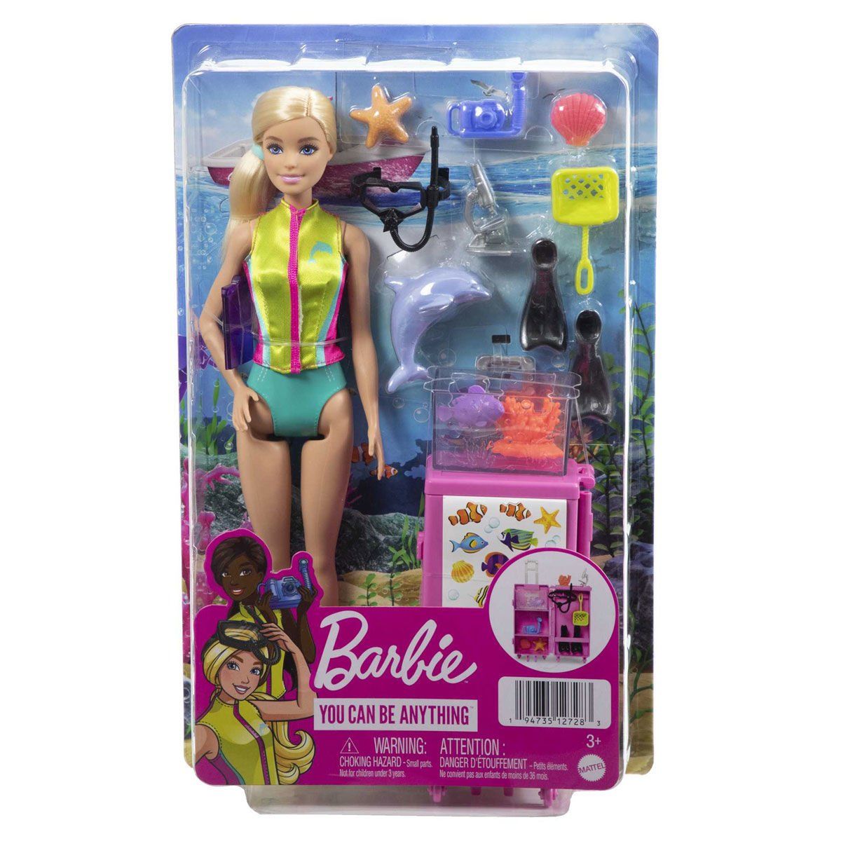Barbie-Barbie Deniz Biyoloğu Oyun Seti-Biriktirilebilir Oyuncaklar ve Setleri-1-Milagron.com