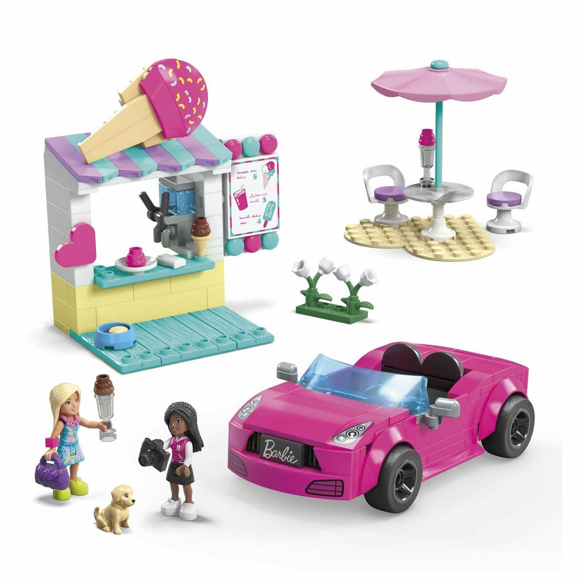 Barbie-Barbie Dondurma Standı 226 Parça +6 Yaş-Biriktirilebilir Oyuncaklar ve Setleri-2-Milagron.com