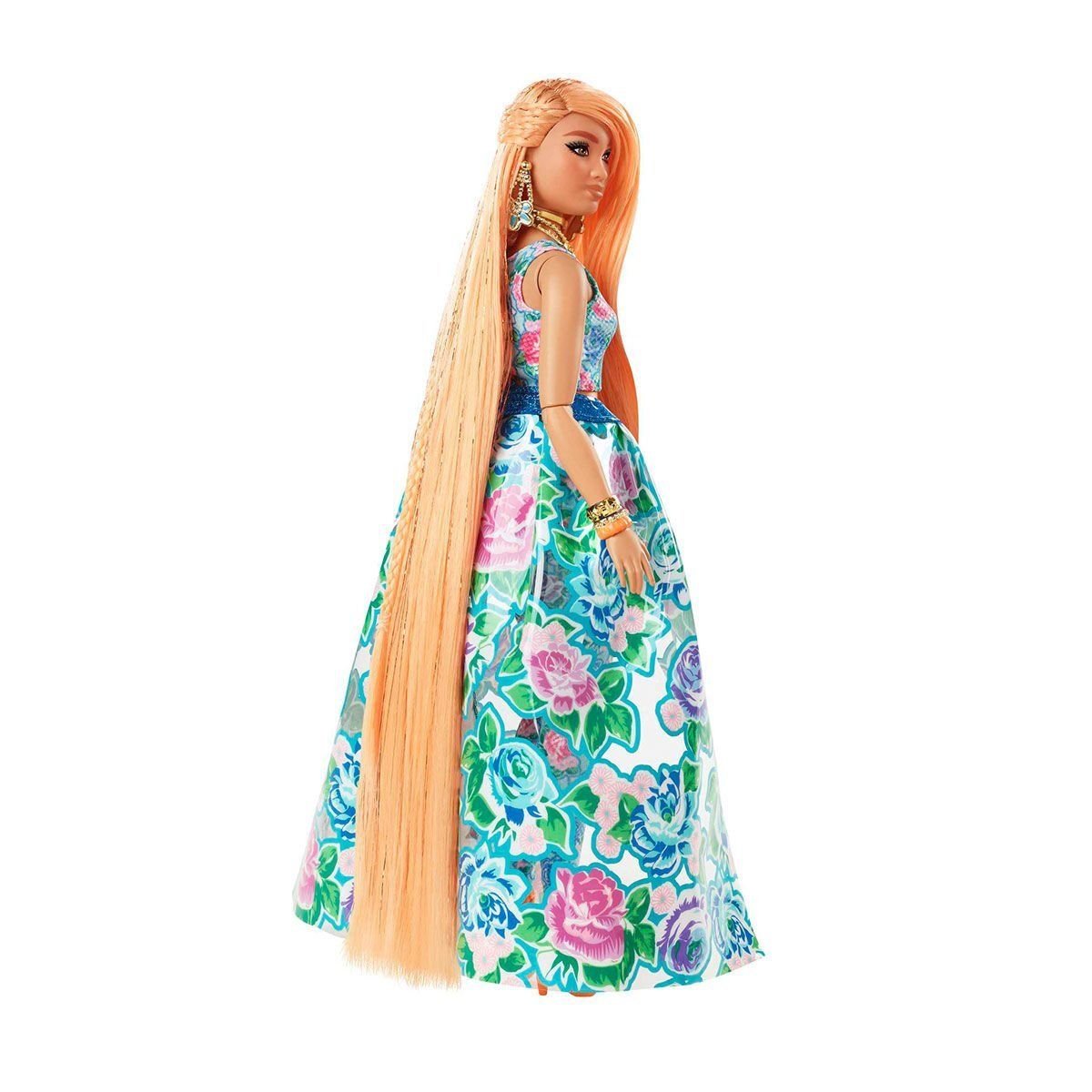 Barbie-Barbie Extra Fancy Çiçekli Kostümlü Bebek-Biriktirilebilir Oyuncaklar ve Setleri-3-Milagron.com