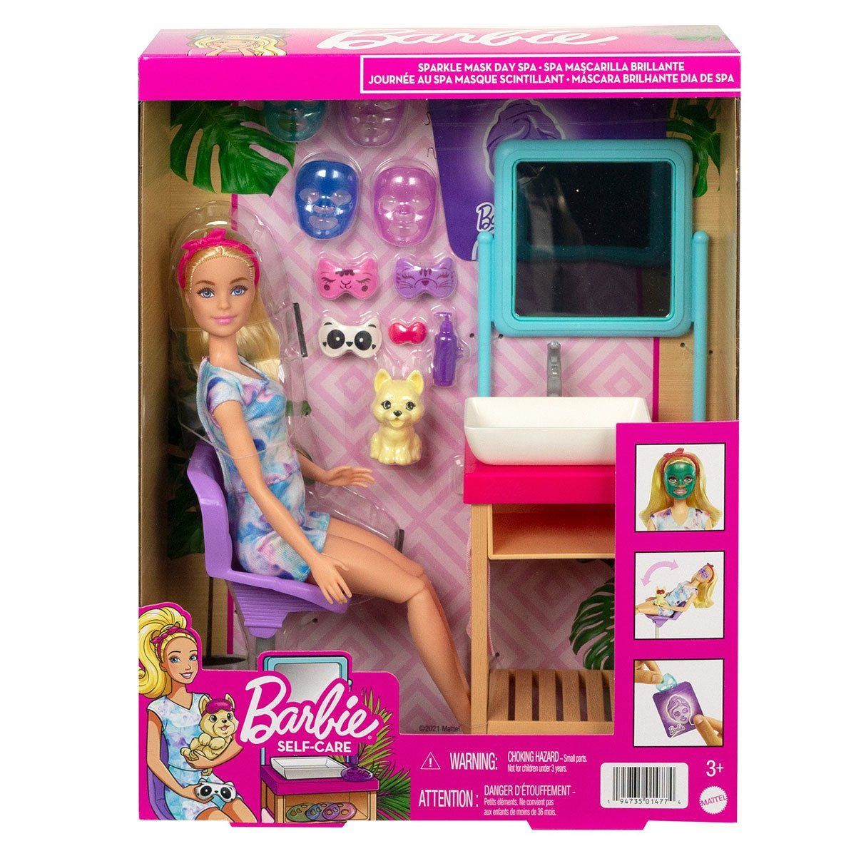 Barbie-Barbie, Işıltı Spa Günü Oyun Seti, Barbie Welness-Biriktirilebilir Oyuncaklar ve Setleri-1-Milagron.com
