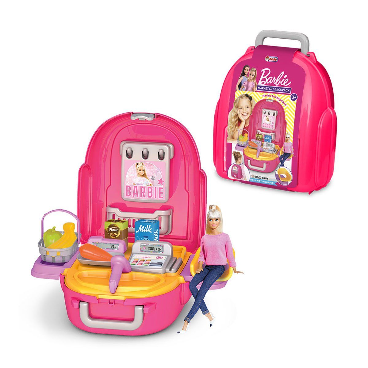Barbie-Barbie Market Seti Sırt Çantası Fen-Evcilik ve Mutfak Setleri-1-Milagron.com