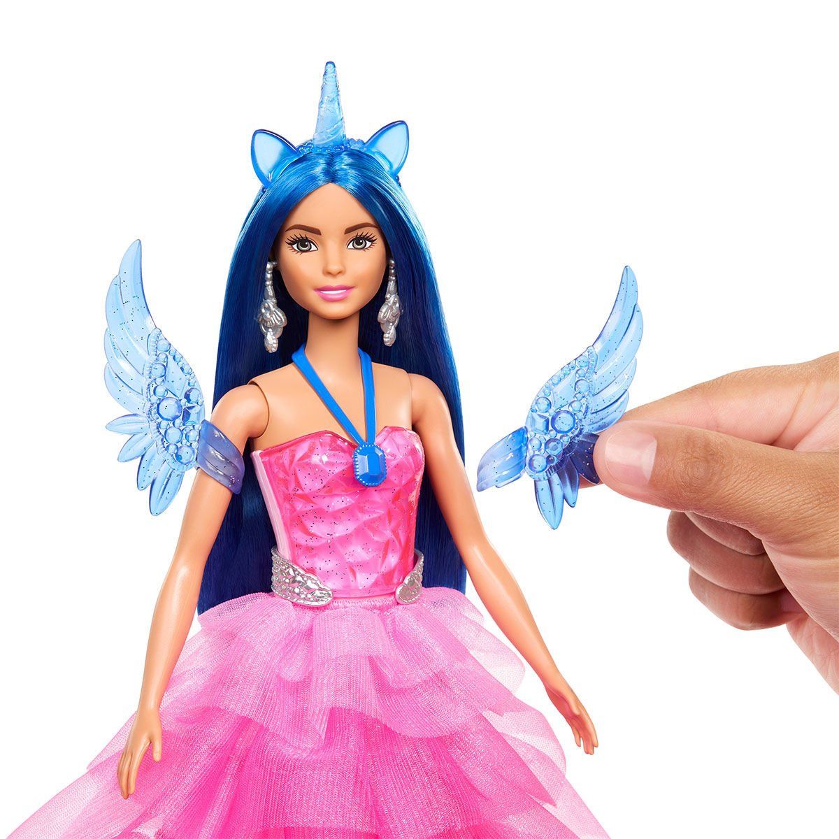 Barbie-Barbie Mavi Saçlı Prenses Bebek-Biriktirilebilir Oyuncaklar ve Setleri-6-Milagron.com