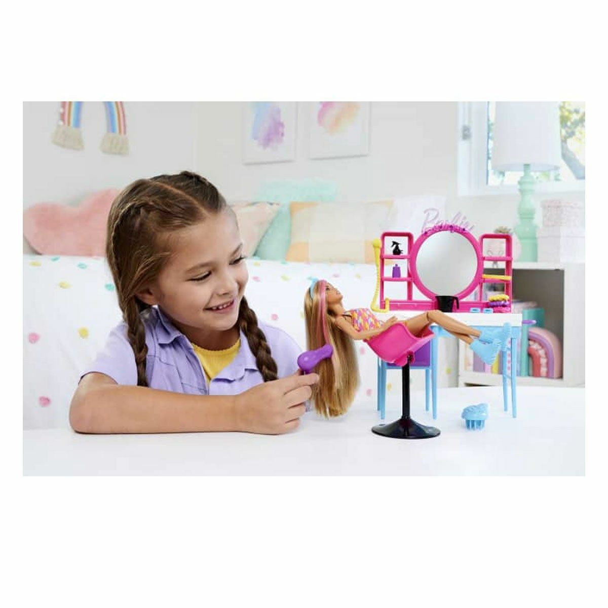 Barbie-Barbie Muhteşem Kuaför Oyun Seti-Biriktirilebilir Oyuncaklar ve Setleri-3-Milagron.com