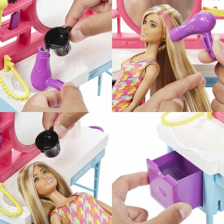 Barbie-Barbie Muhteşem Kuaför Oyun Seti-Biriktirilebilir Oyuncaklar ve Setleri-6-Milagron.com