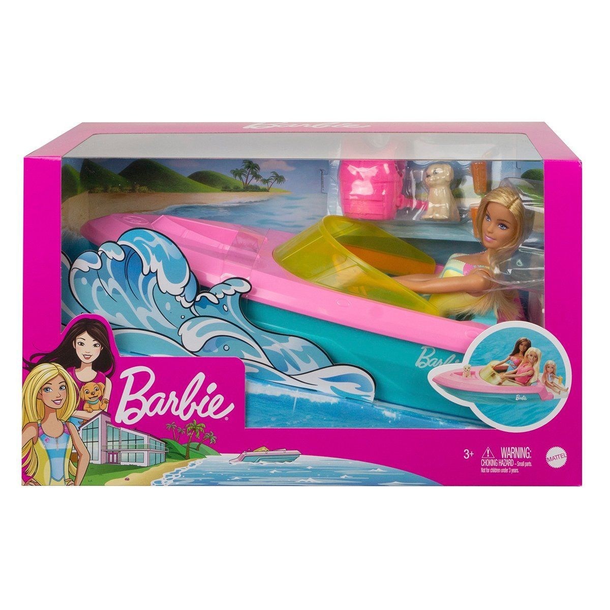 Barbie-Barbie Ve Teknesi Oyun Seti-Biriktirilebilir Oyuncaklar ve Setleri-1-Milagron.com