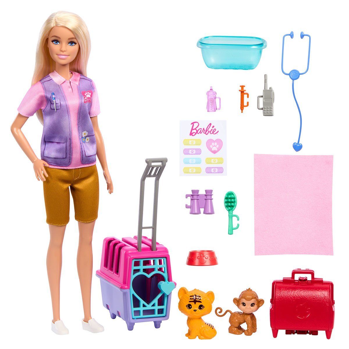 Barbie-Barbie Veteriner Mini Oyun Seti-Biriktirilebilir Oyuncaklar ve Setleri-2-Milagron.com