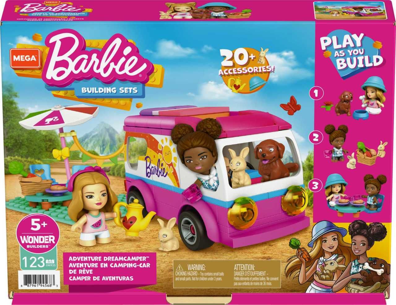 Barbie-Barbie'nin Karavanı 123 Parça +5 Yaş-Biriktirilebilir Oyuncaklar ve Setleri-1-Milagron.com