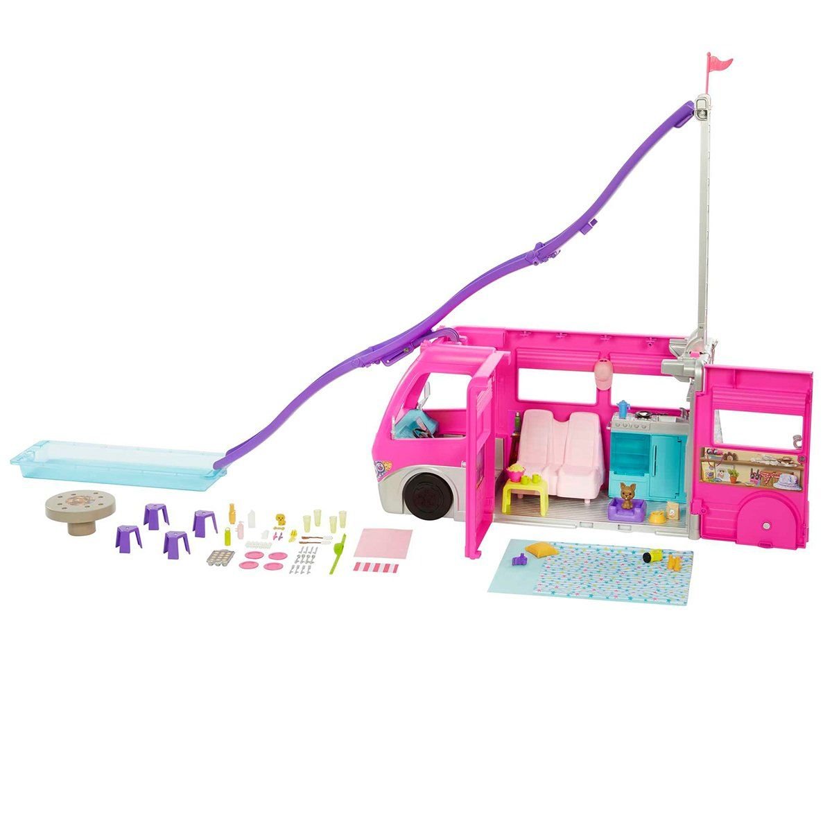 Barbie-Barbienin Yeni Rüya Karavanı-Biriktirilebilir Oyuncaklar ve Setleri-2-Milagron.com