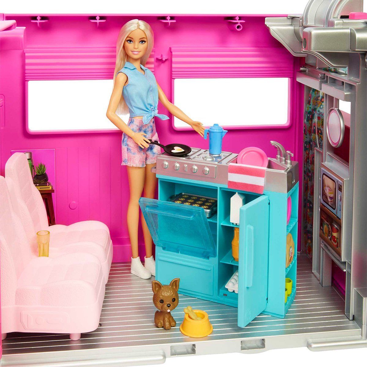 Barbie-Barbienin Yeni Rüya Karavanı-Biriktirilebilir Oyuncaklar ve Setleri-3-Milagron.com