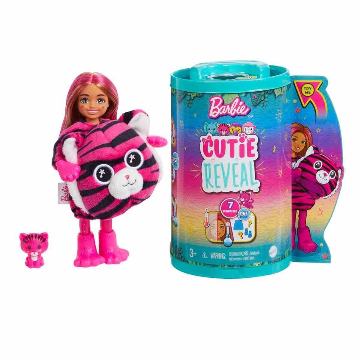 Barbie-Cutie Reveal Bebekler Chelsea Tropikal Orman Serisi-Biriktirilebilir Oyuncaklar ve Setleri-1-Milagron.com