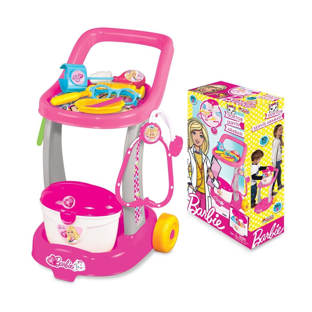 Barbie-Doktor Sevis Arabası-Meslek Setleri-1-Milagron.com