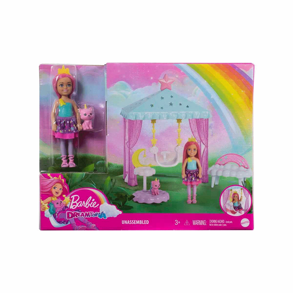 Barbie-Dreamtopia Chelsea Oyun Alanı-Biriktirilebilir Oyuncaklar ve Setleri-1-Milagron.com