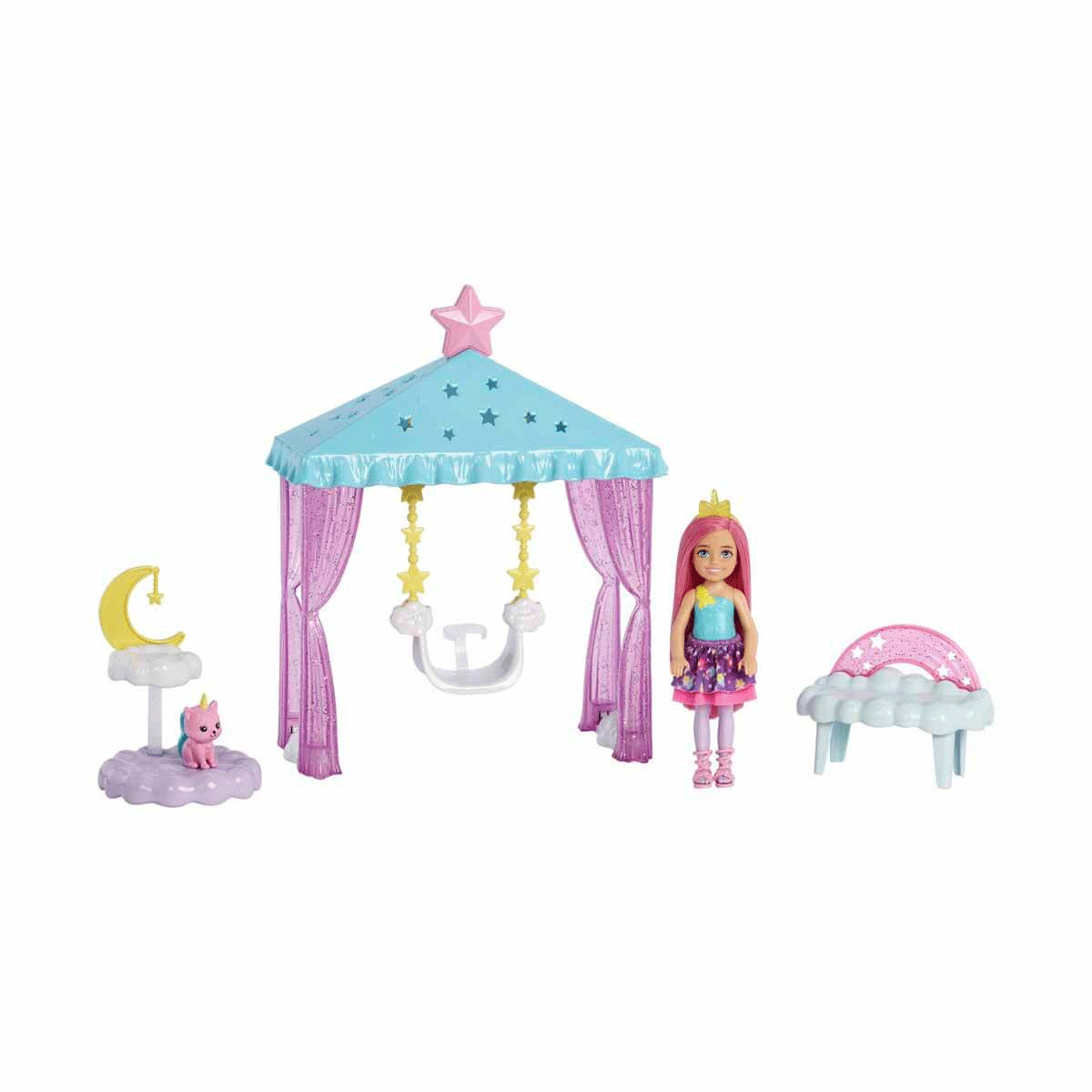 Barbie-Dreamtopia Chelsea Oyun Alanı-Biriktirilebilir Oyuncaklar ve Setleri-5-Milagron.com
