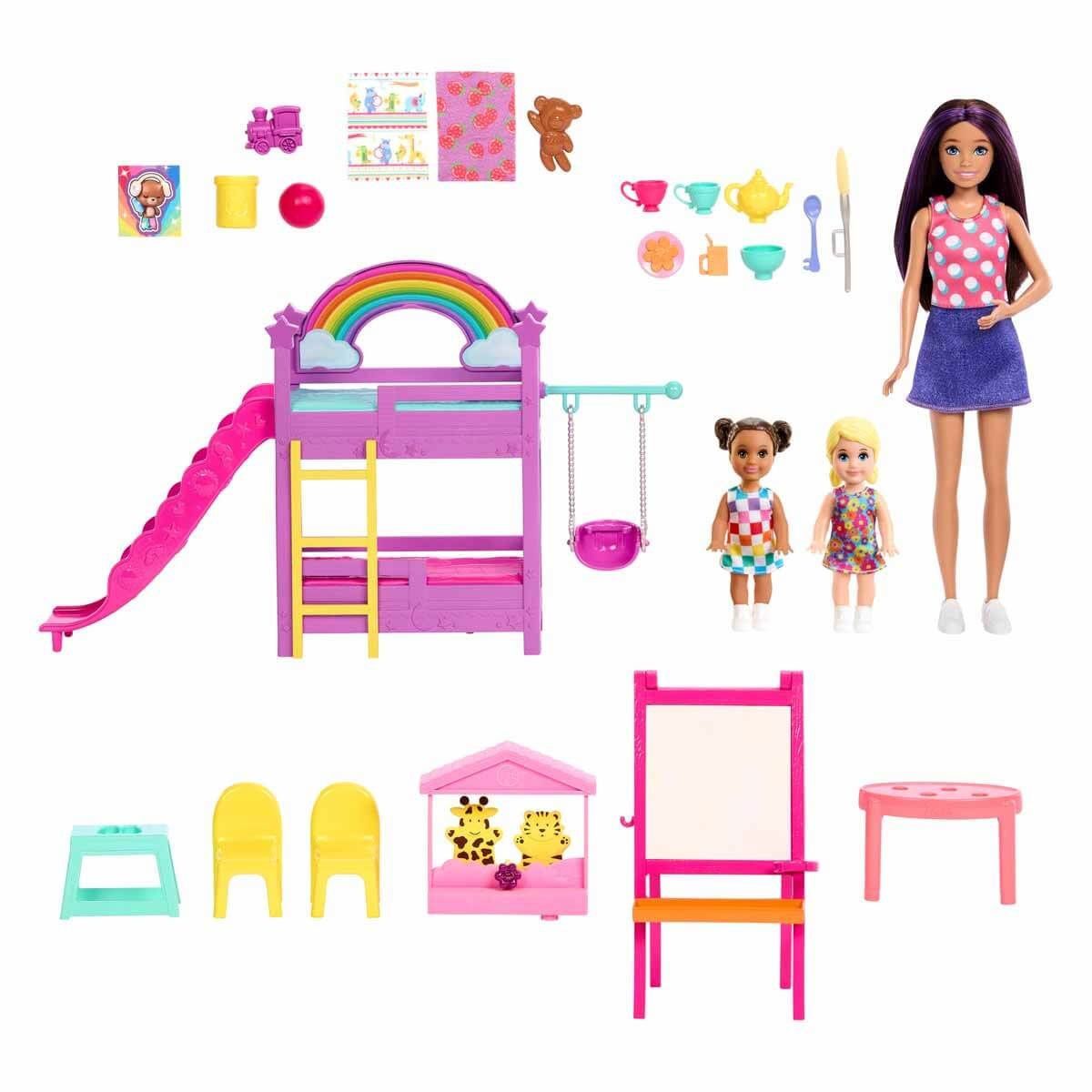 Barbie-Skipper Bebek Bakıcılığı Eğlencesi Oyun Seti-Biriktirilebilir Oyuncaklar ve Setleri-2-Milagron.com