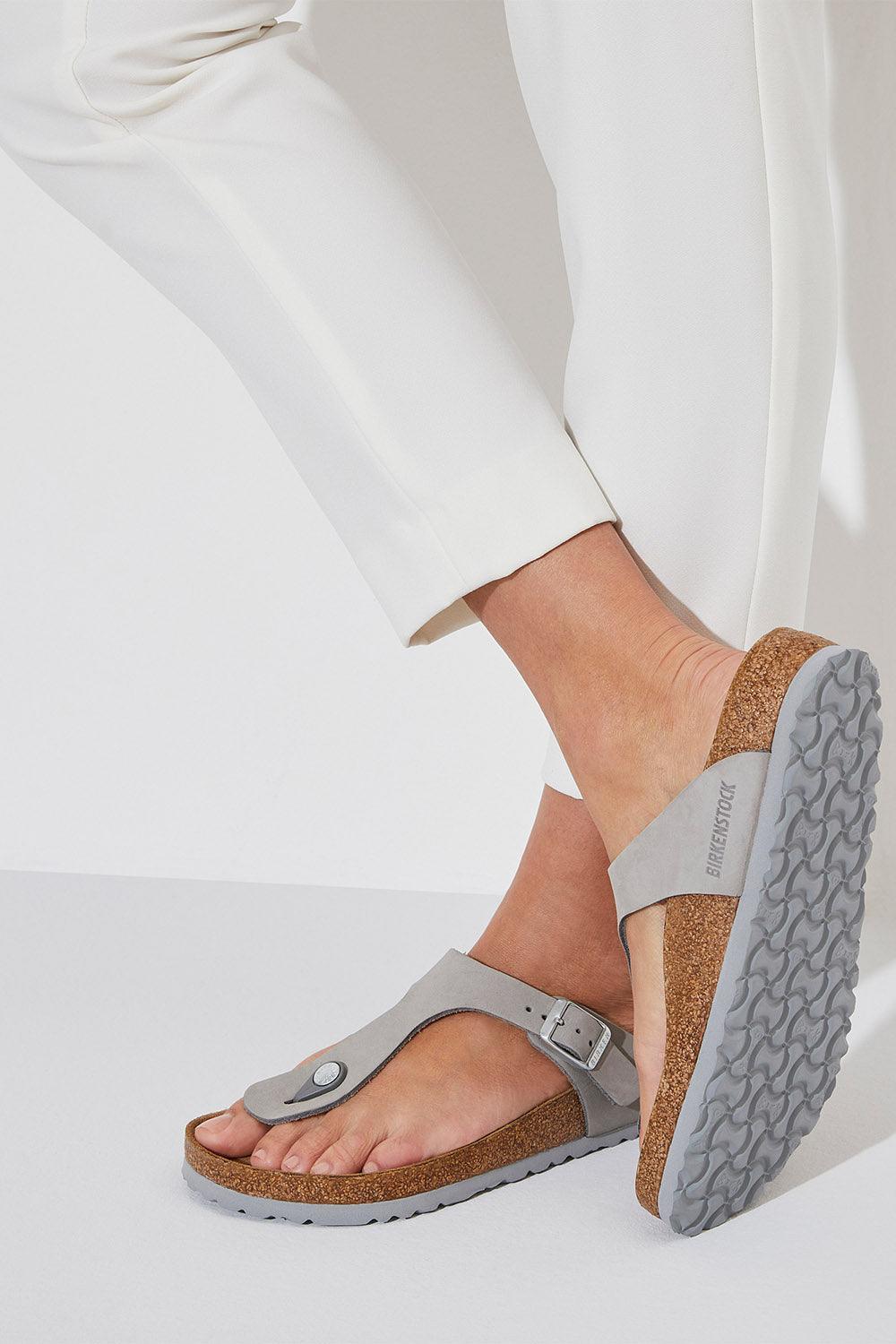 Birkenstock-Gizeh Sfb Nu-Sandalet & Terlik-7-Milagron.com