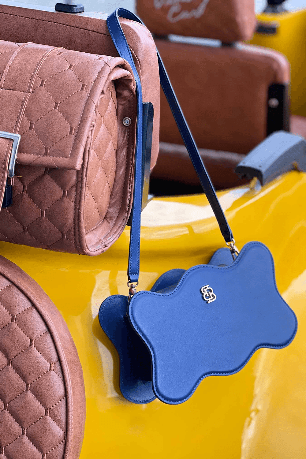 Bloomsbury-Leo Baguette Bag - Lacivert-Omuz Çantası-4-Milagron.com