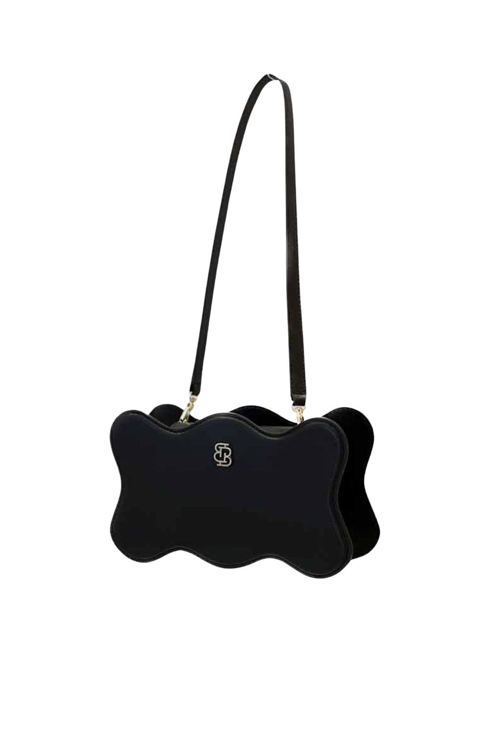 Bloomsbury-Leo Baguette Bag - Siyah-Omuz Çantası-1-Milagron.com