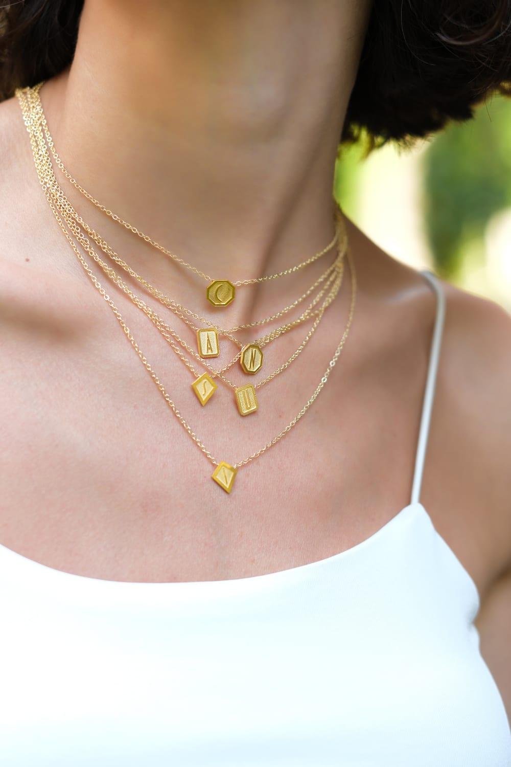 Cansui-Uçurtma A Harf Gümüş Kolye-Kolye-2-Milagron.com