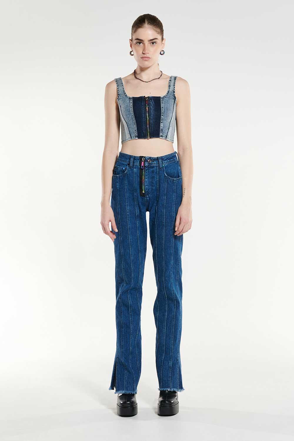 Certain-Brooklyn Jean Light Navy Wash-Kot Pantolon-1-Milagron.com