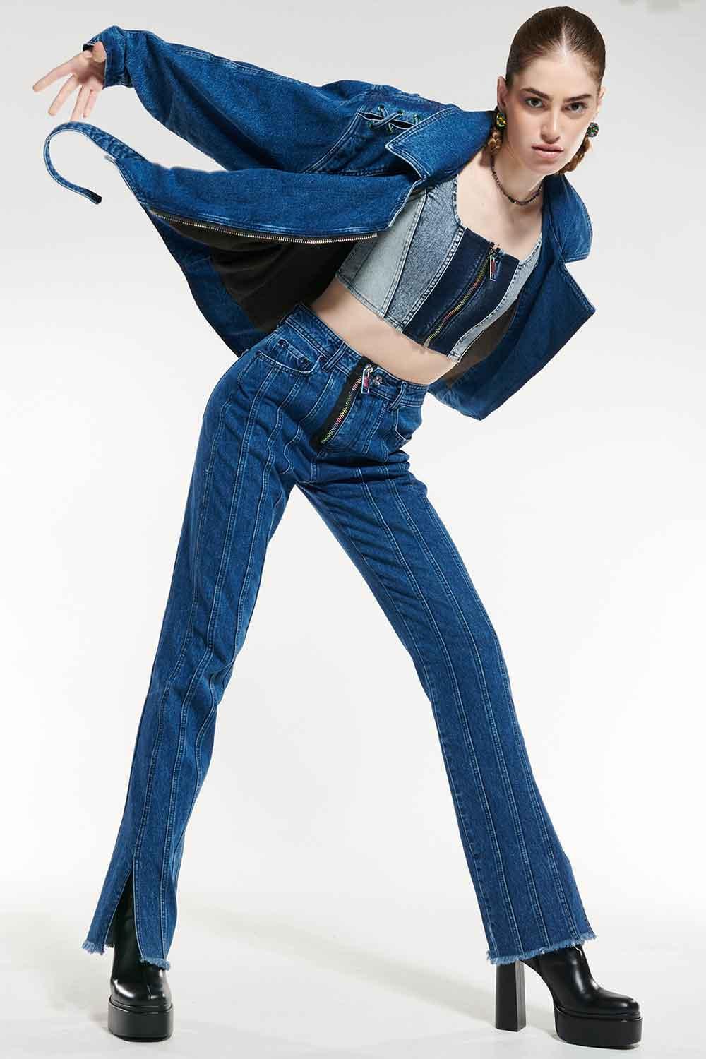 Certain-Brooklyn Jean Light Navy Wash-Kot Pantolon-2-Milagron.com