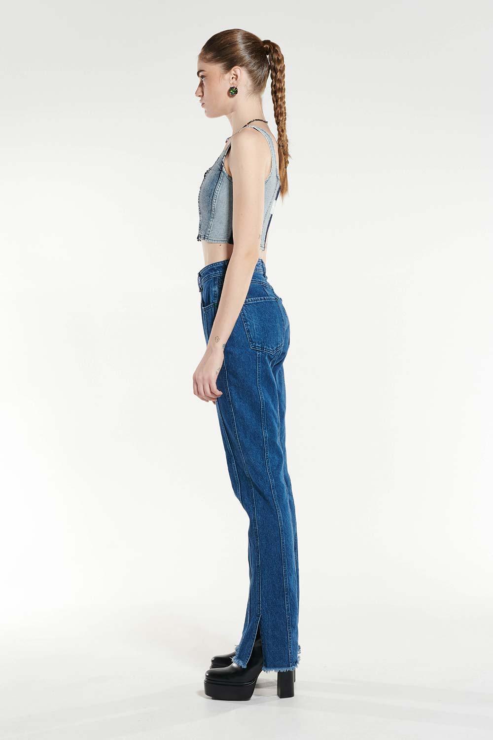 Certain-Brooklyn Jean Light Navy Wash-Kot Pantolon-4-Milagron.com