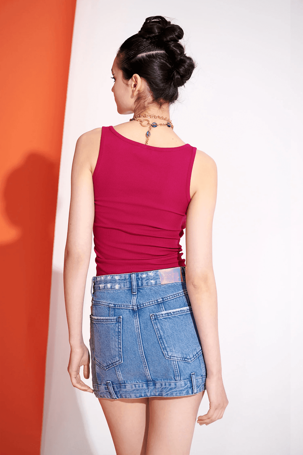 Certain-Ivy Skirt Blue Wash-Etek-2-Milagron.com