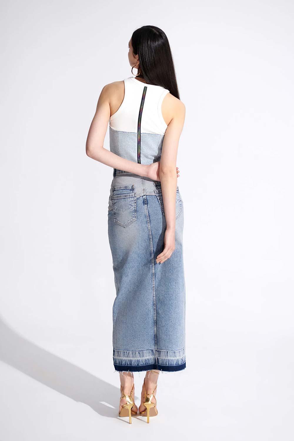 Certain-Laguna Skirt Blue Wash-Etek-2-Milagron.com
