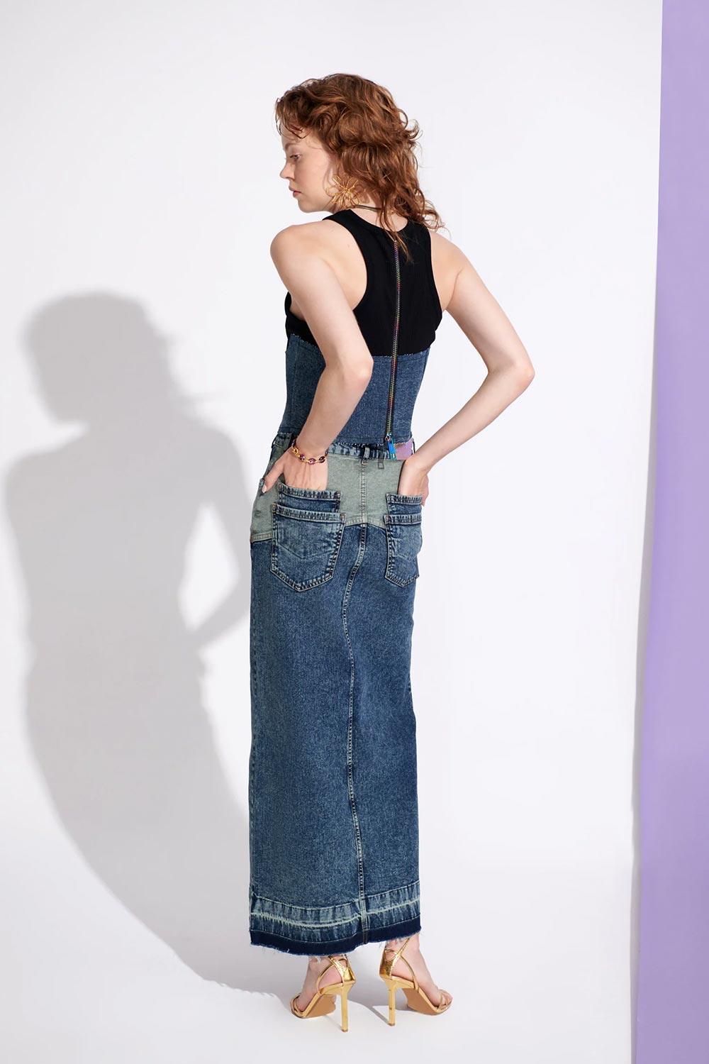 Certain-Laguna Skirt Navy Wash-Etek-2-Milagron.com