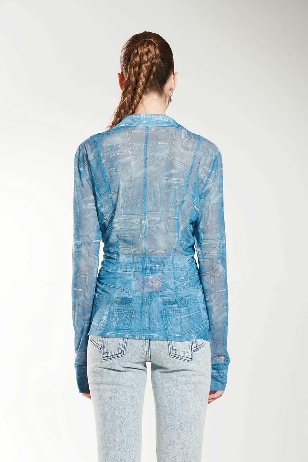 Certain-Patchwork Print Shirt-Gömlek-4-Milagron.com