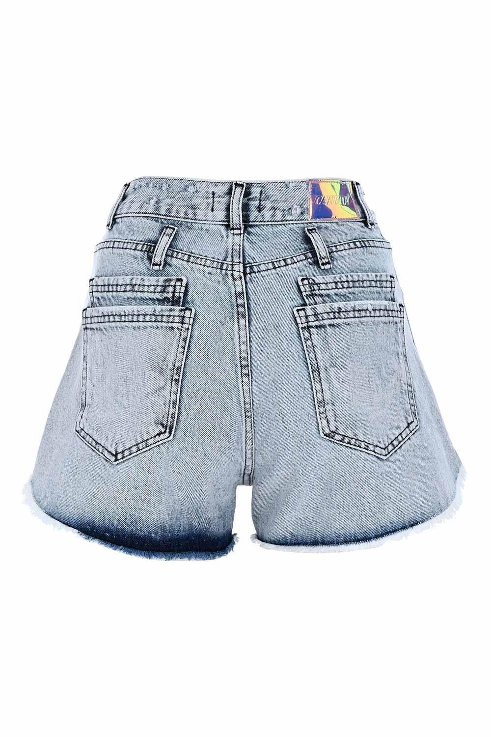 Certain-Venice Short Light Blue Wash-Şort-4-Milagron.com