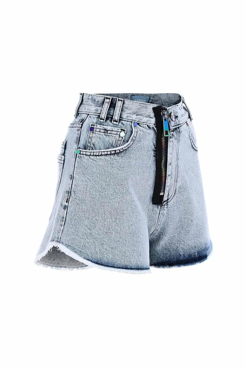 Certain-Venice Short Light Blue Wash-Şort-5-Milagron.com