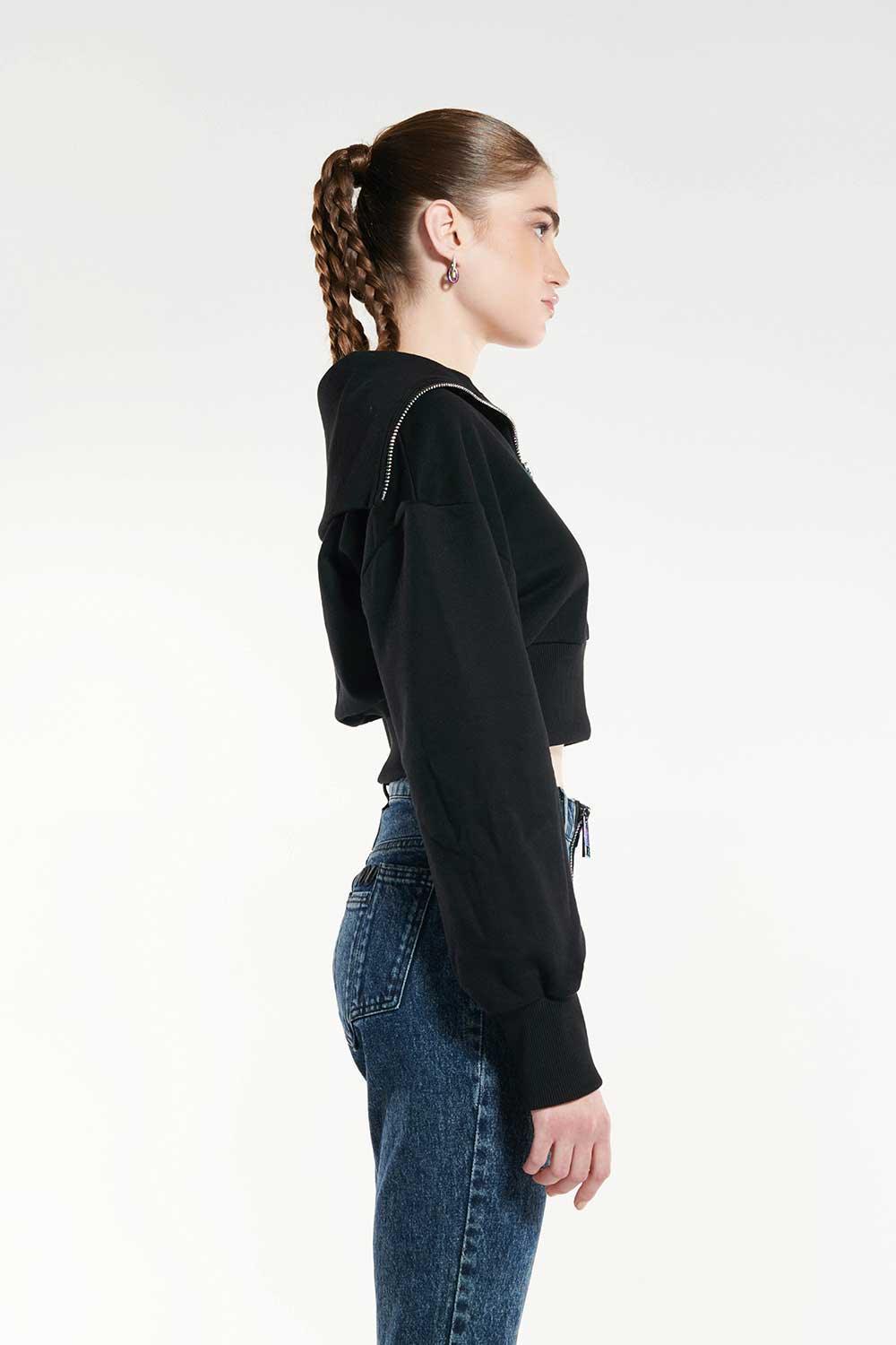 Certain-Zip Sweatshırt-Sweatshirts & Hoodies-2-Milagron.com