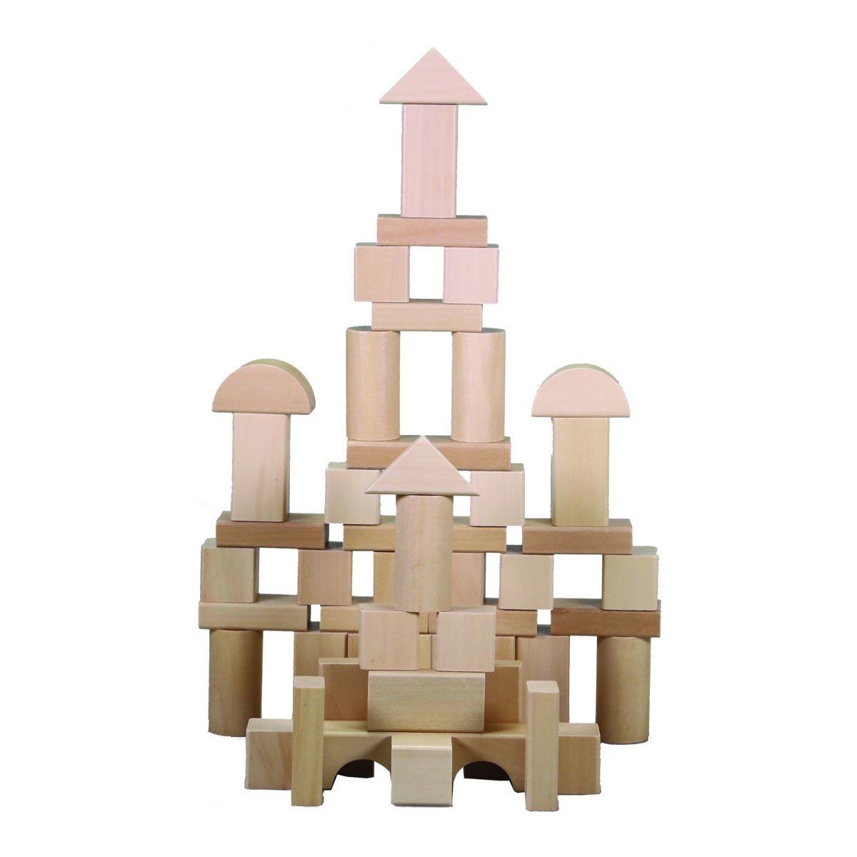 Chiva-Natural Ahşap Blok Seti 50 Parça-Oyuncak-2-Milagron.com