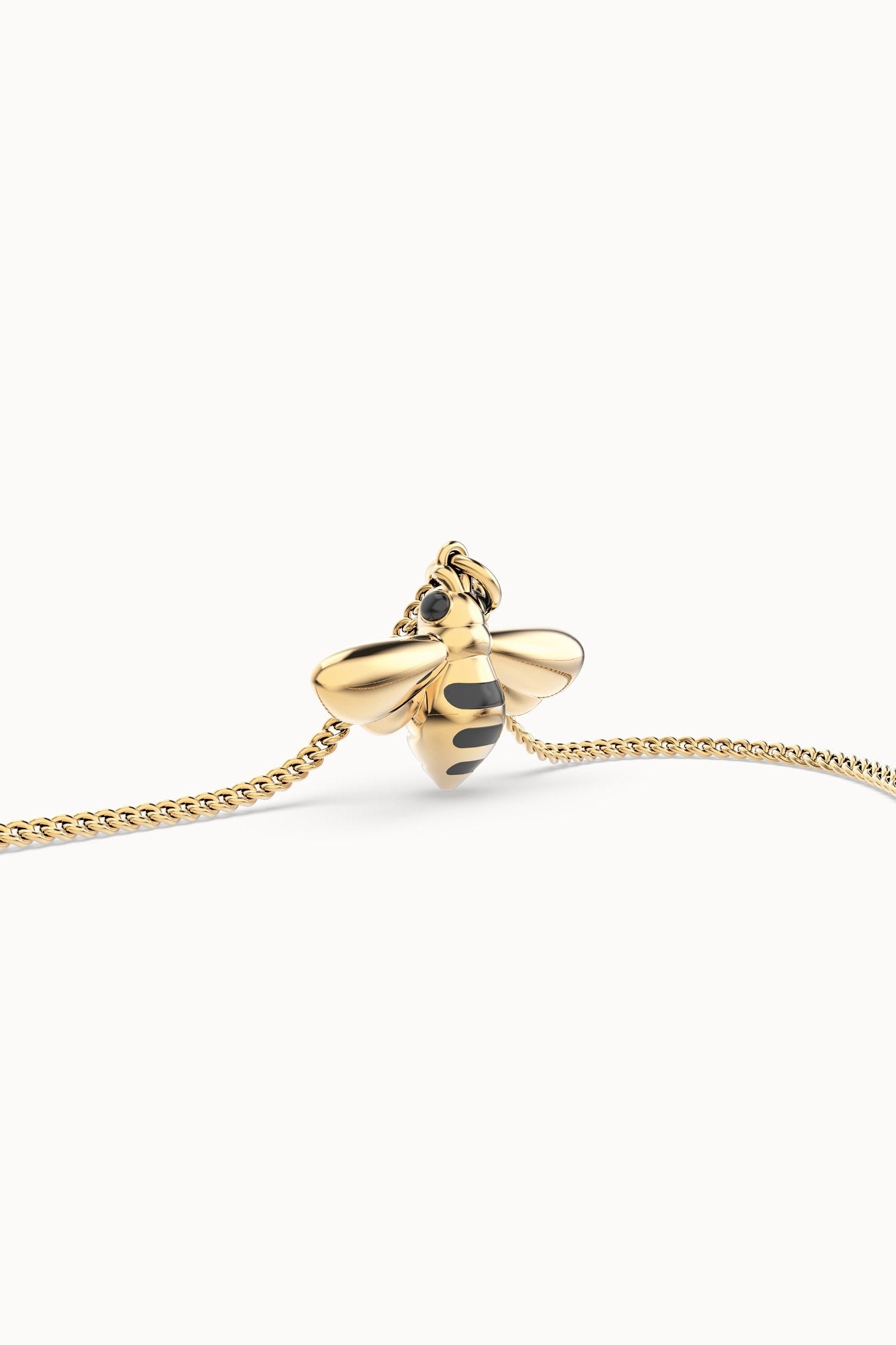 Chocli-18 Ayar Altın Kaplama Arı Kolye-Kolye-6-Milagron.com